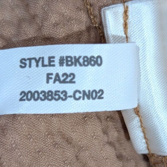 J. Crew Zip-Front Cinched Dress in Corduroy Tan Size 10 Style #BK860 Fall 2022 - Picture 9 of 9